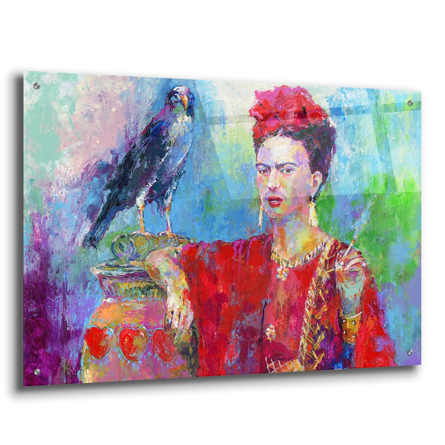 Epic Art 'Frida Bird 1' by Richard Wallich, Acrylic Glass Wall Art,36x24