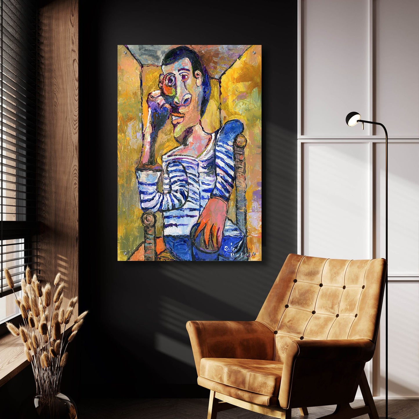 Epic Art 'Picasso' by Richard Wallich, Acrylic Glass Wall Art,24x36
