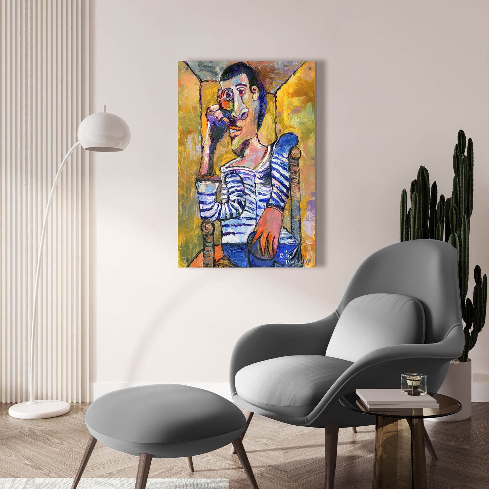 Epic Art 'Picasso' by Richard Wallich, Acrylic Glass Wall Art,24x36