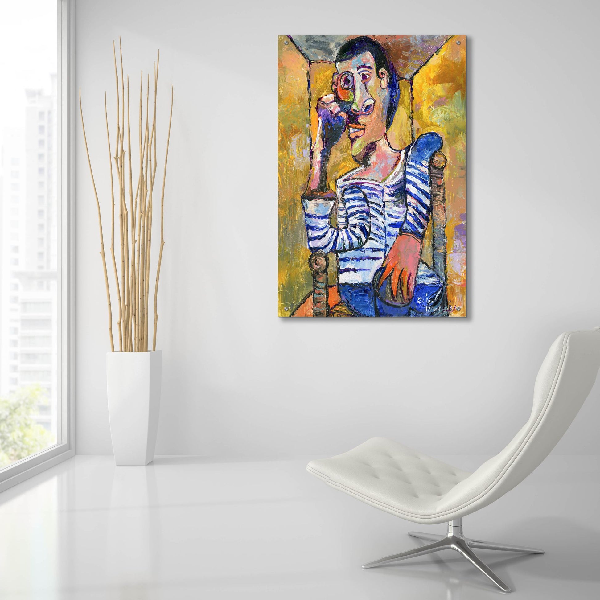 Epic Art 'Picasso' by Richard Wallich, Acrylic Glass Wall Art,24x36