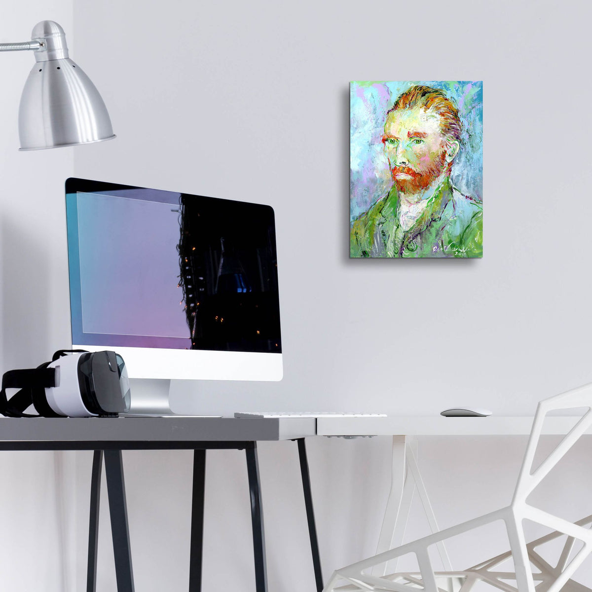 Epic Art 'Van Gogh' by Richard Wallich, Acrylic Glass Wall Art,12x16