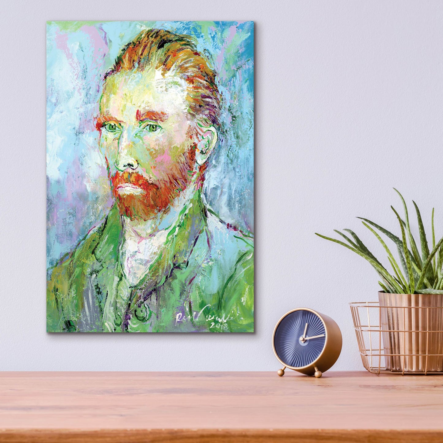 Epic Art 'Van Gogh' by Richard Wallich, Acrylic Glass Wall Art,12x16