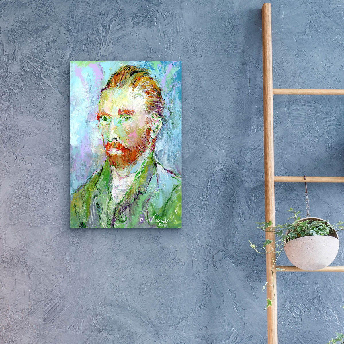 Epic Art 'Van Gogh' by Richard Wallich, Acrylic Glass Wall Art,16x24