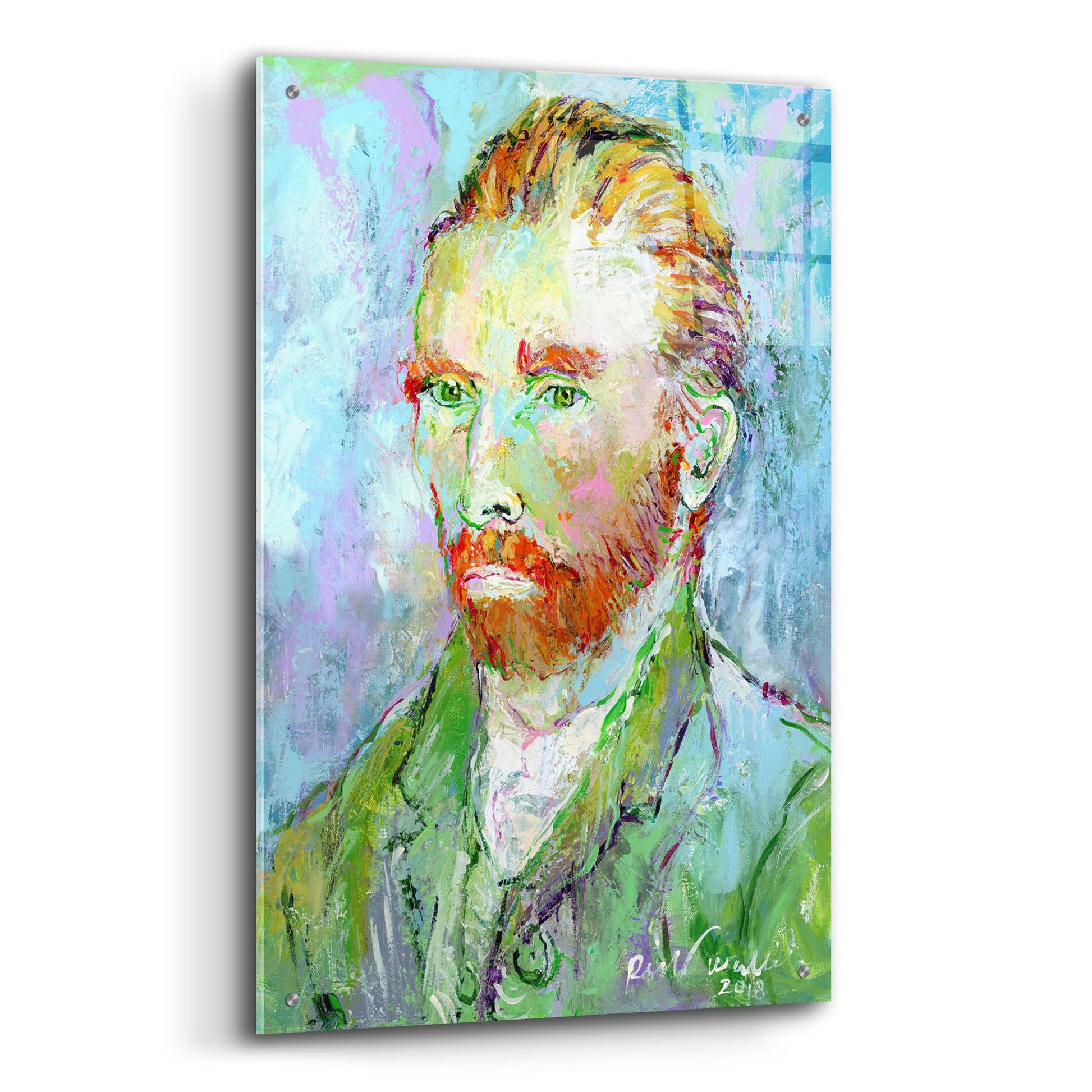 Epic Art 'Van Gogh' by Richard Wallich, Acrylic Glass Wall Art,24x36