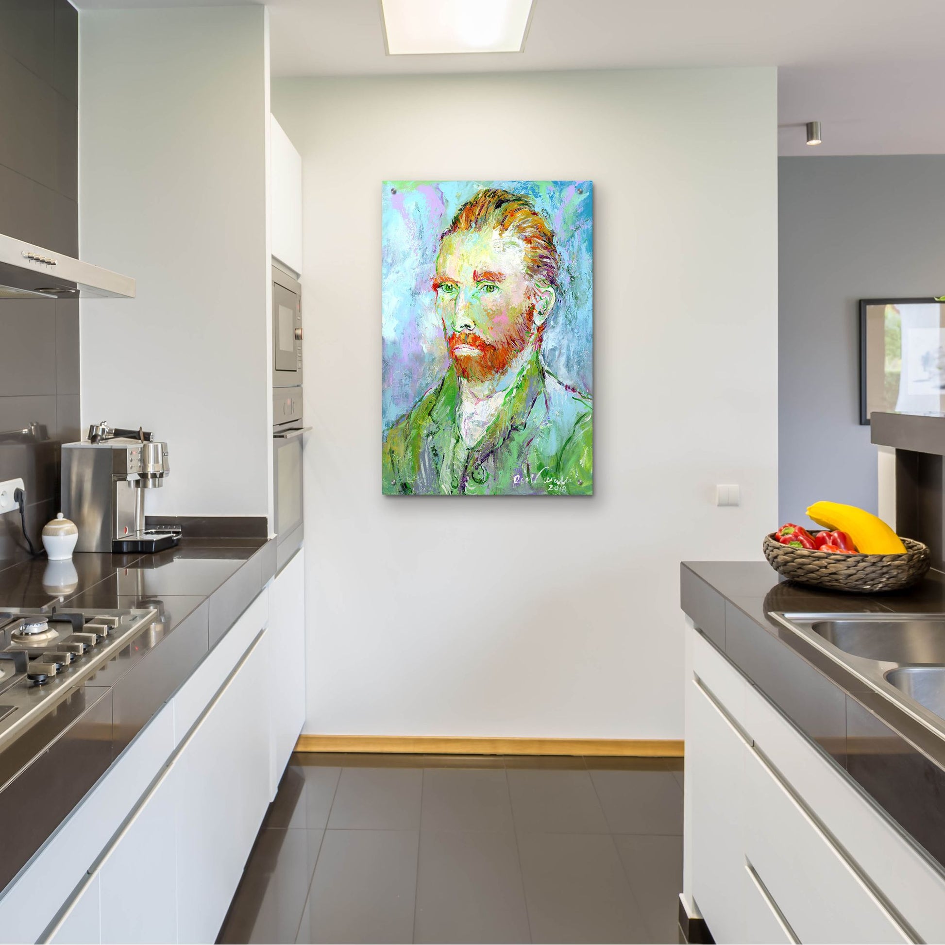 Epic Art 'Van Gogh' by Richard Wallich, Acrylic Glass Wall Art,24x36