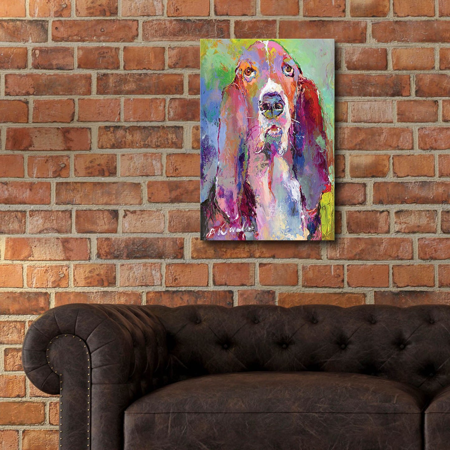 Epic Art 'Art Basset Hound' by Richard Wallich, Acrylic Glass Wall Art,16x24