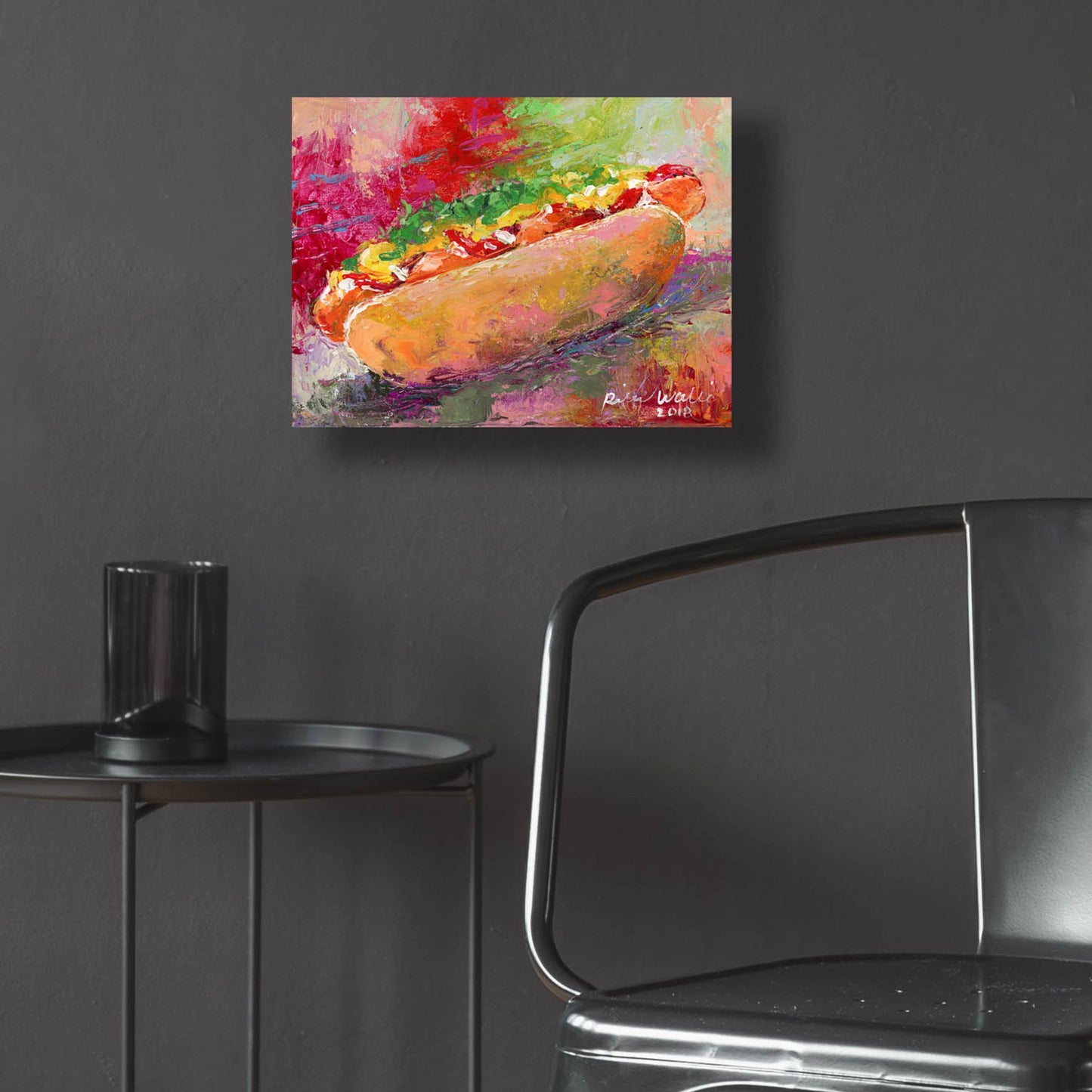 Epic Art 'Hotdog' by Richard Wallich, Acrylic Glass Wall Art,16x12