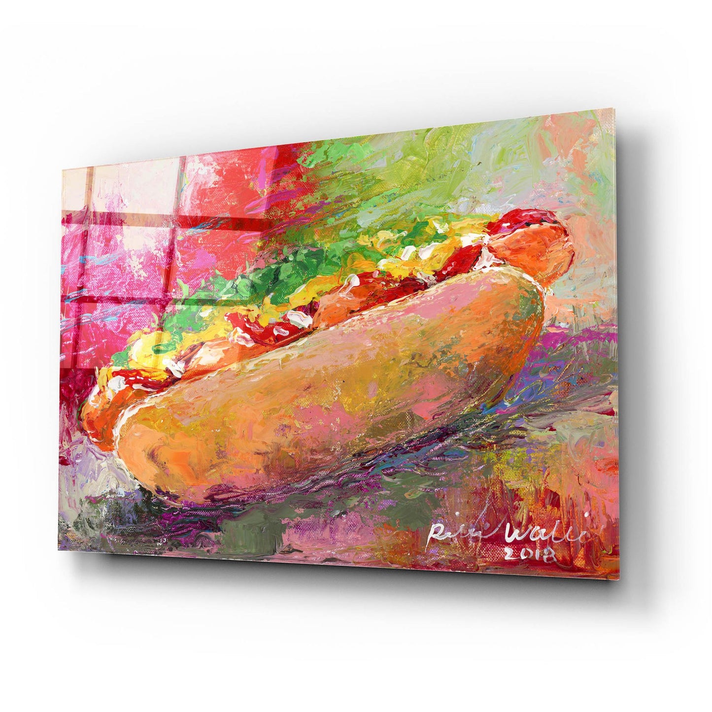 Epic Art 'Hotdog' by Richard Wallich, Acrylic Glass Wall Art,24x16