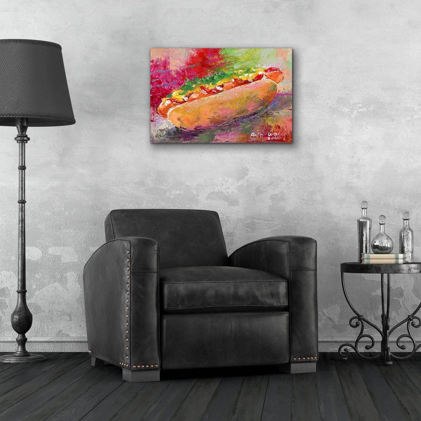 Epic Art 'Hotdog' by Richard Wallich, Acrylic Glass Wall Art,24x16