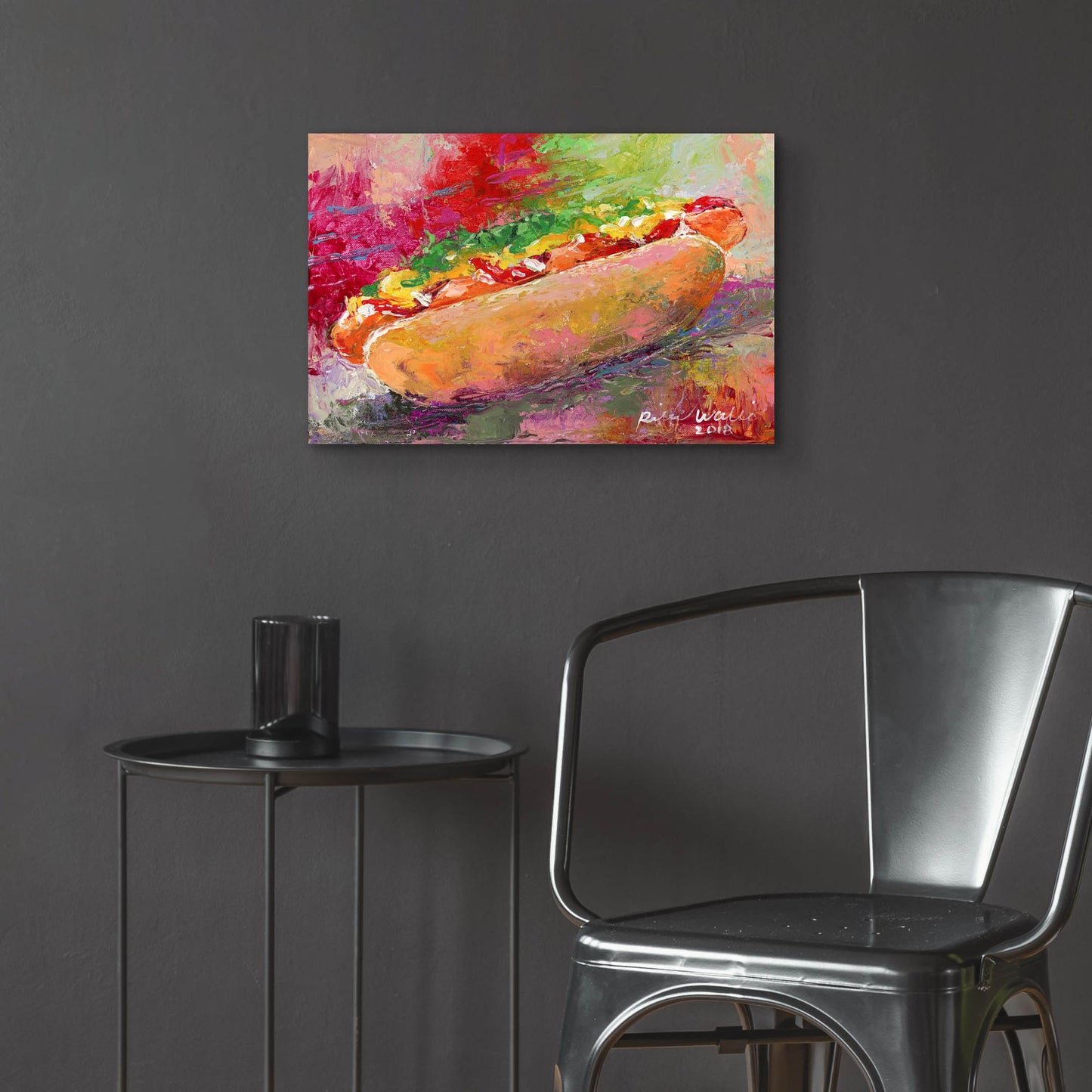 Epic Art 'Hotdog' by Richard Wallich, Acrylic Glass Wall Art,24x16