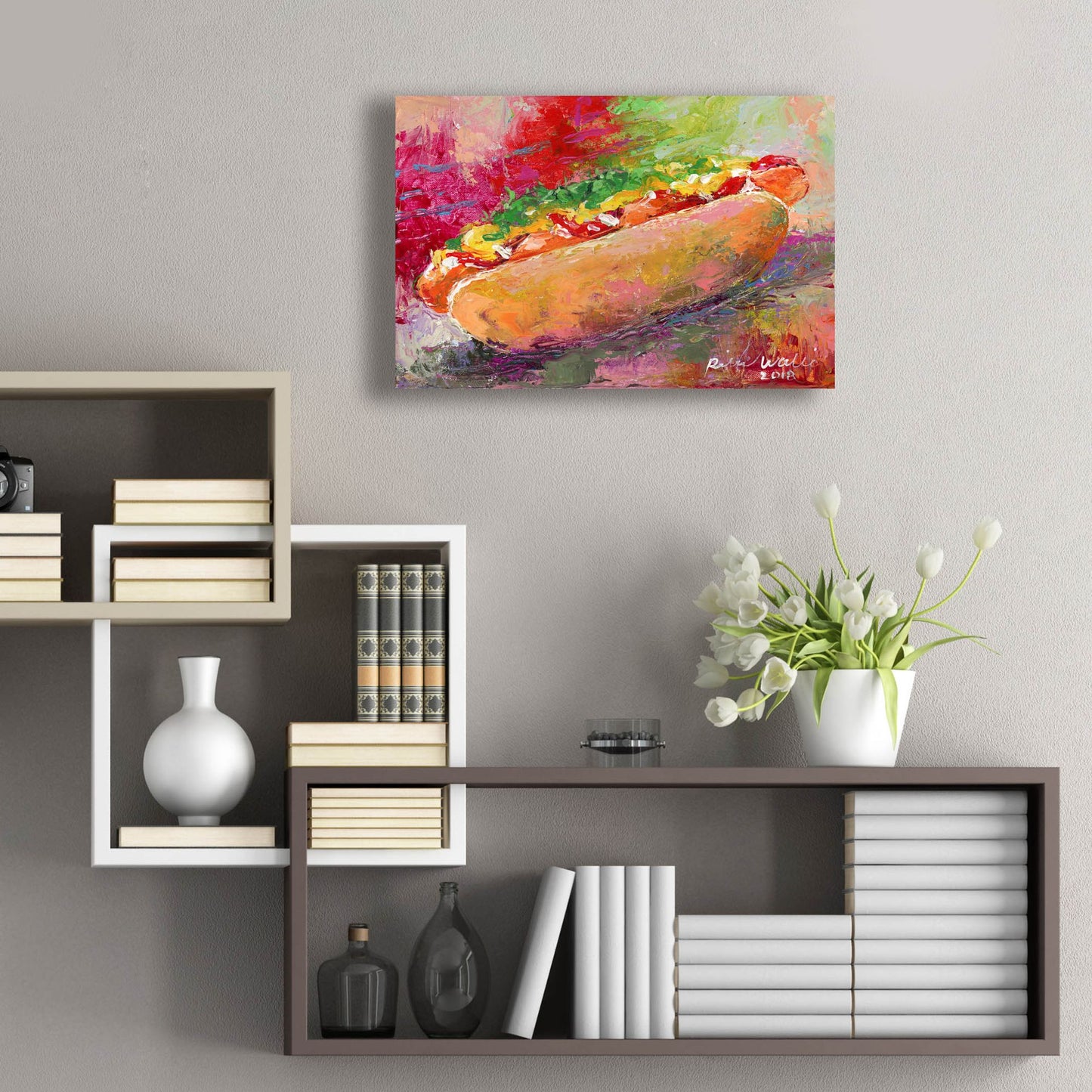 Epic Art 'Hotdog' by Richard Wallich, Acrylic Glass Wall Art,24x16