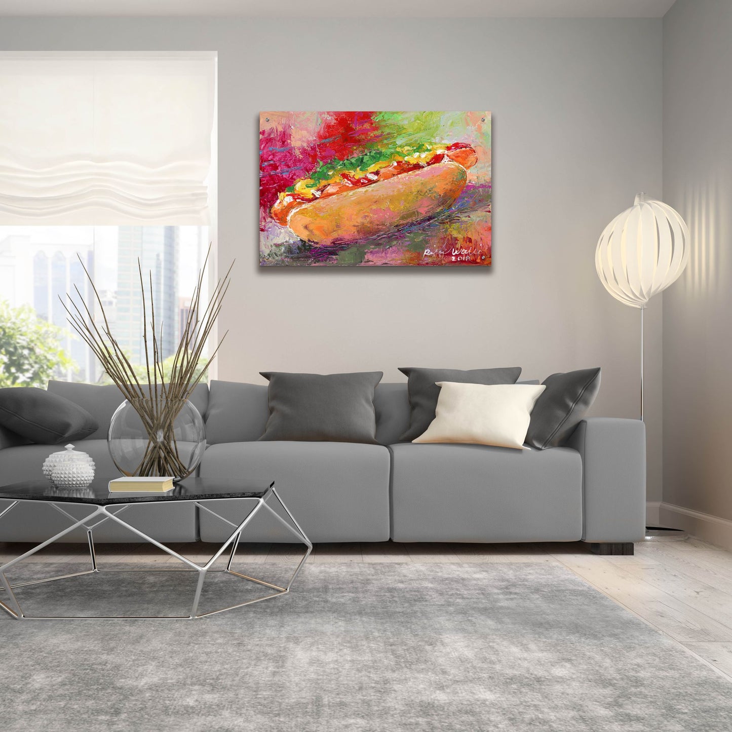 Epic Art 'Hotdog' by Richard Wallich, Acrylic Glass Wall Art,36x24