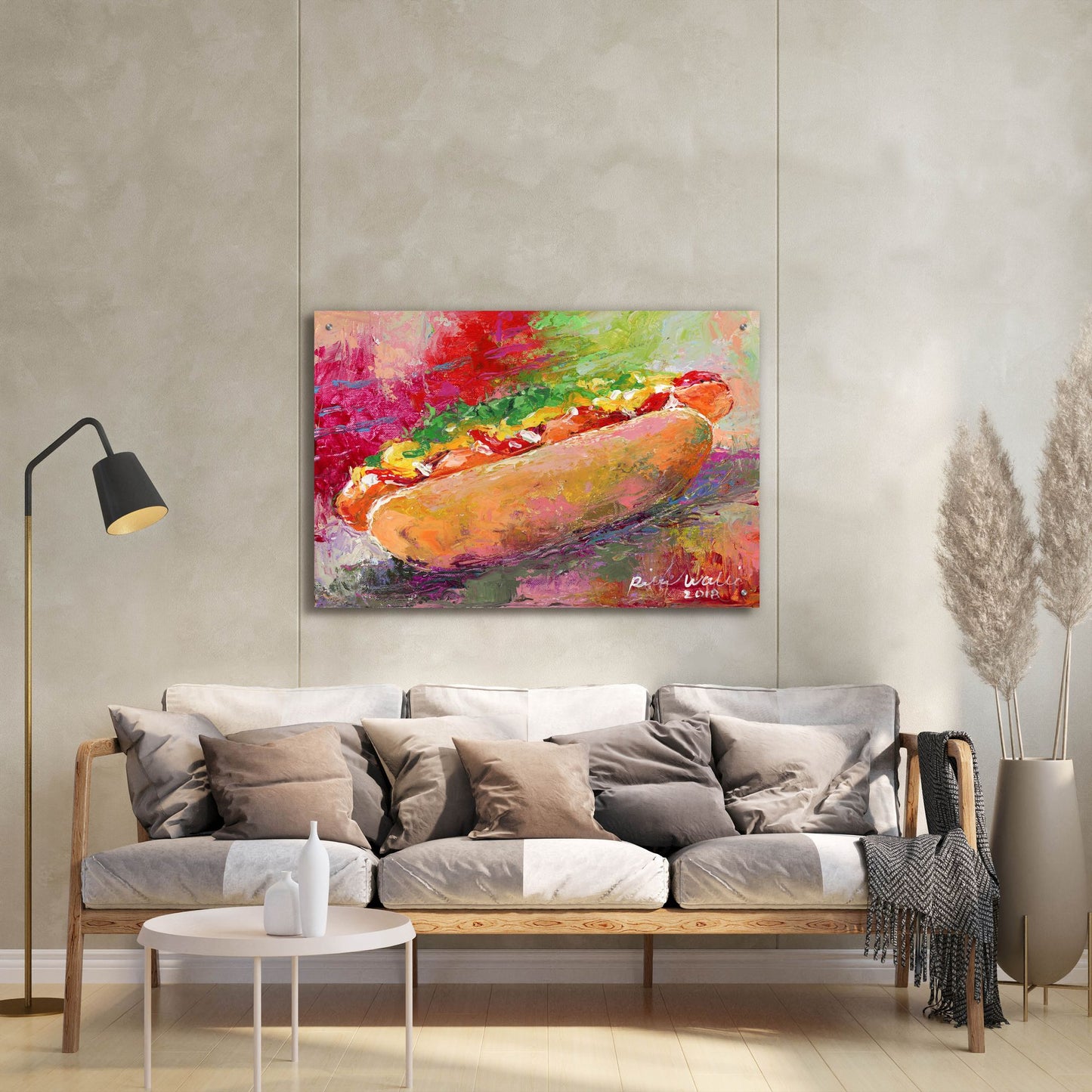 Epic Art 'Hotdog' by Richard Wallich, Acrylic Glass Wall Art,36x24