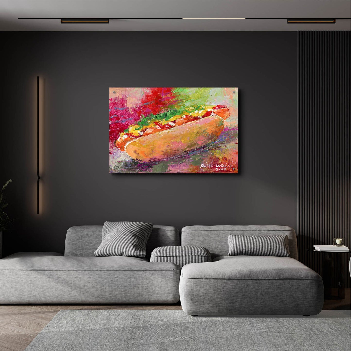 Epic Art 'Hotdog' by Richard Wallich, Acrylic Glass Wall Art,36x24