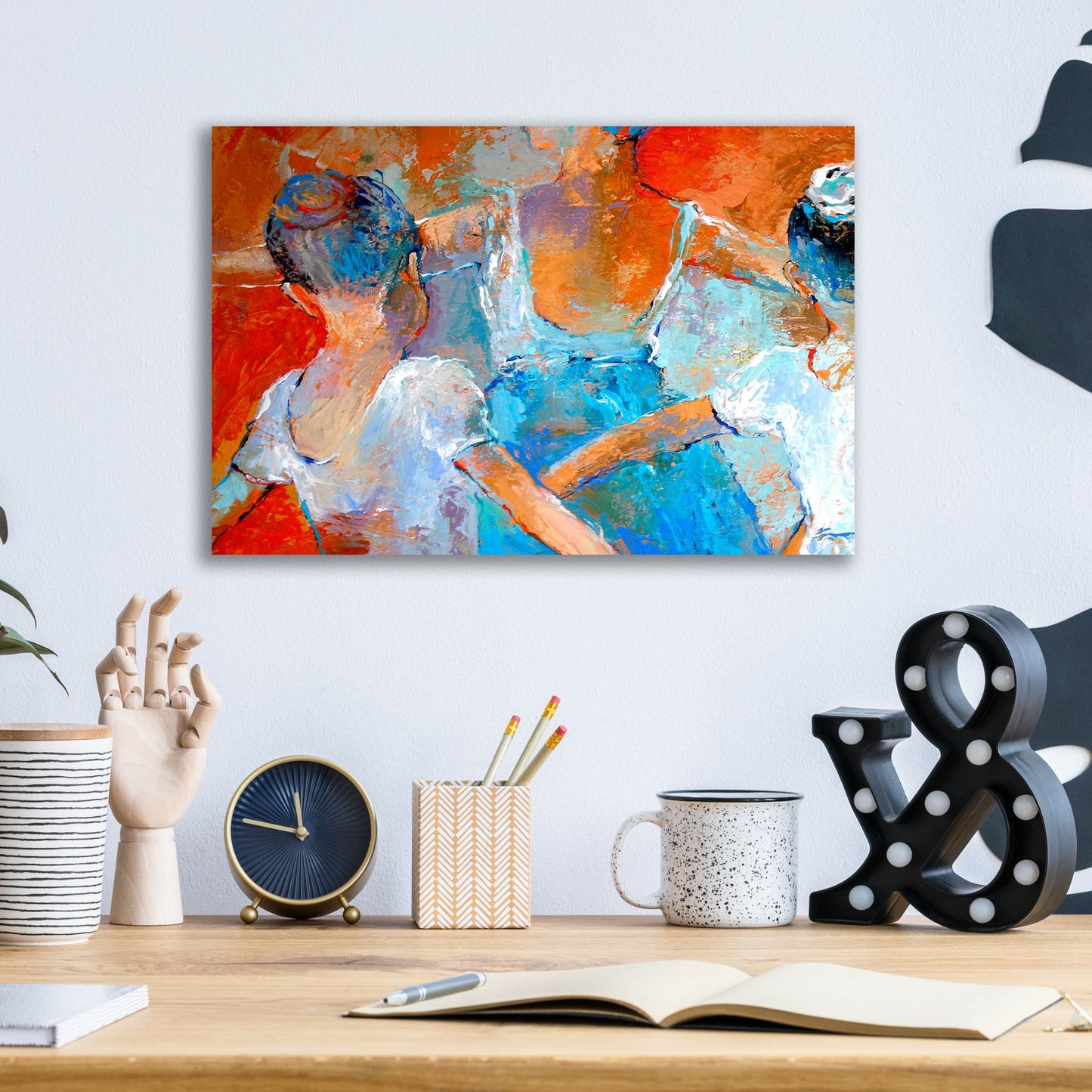 Epic Art 'Ballet Class' by Richard Wallich, Acrylic Glass Wall Art,16x12