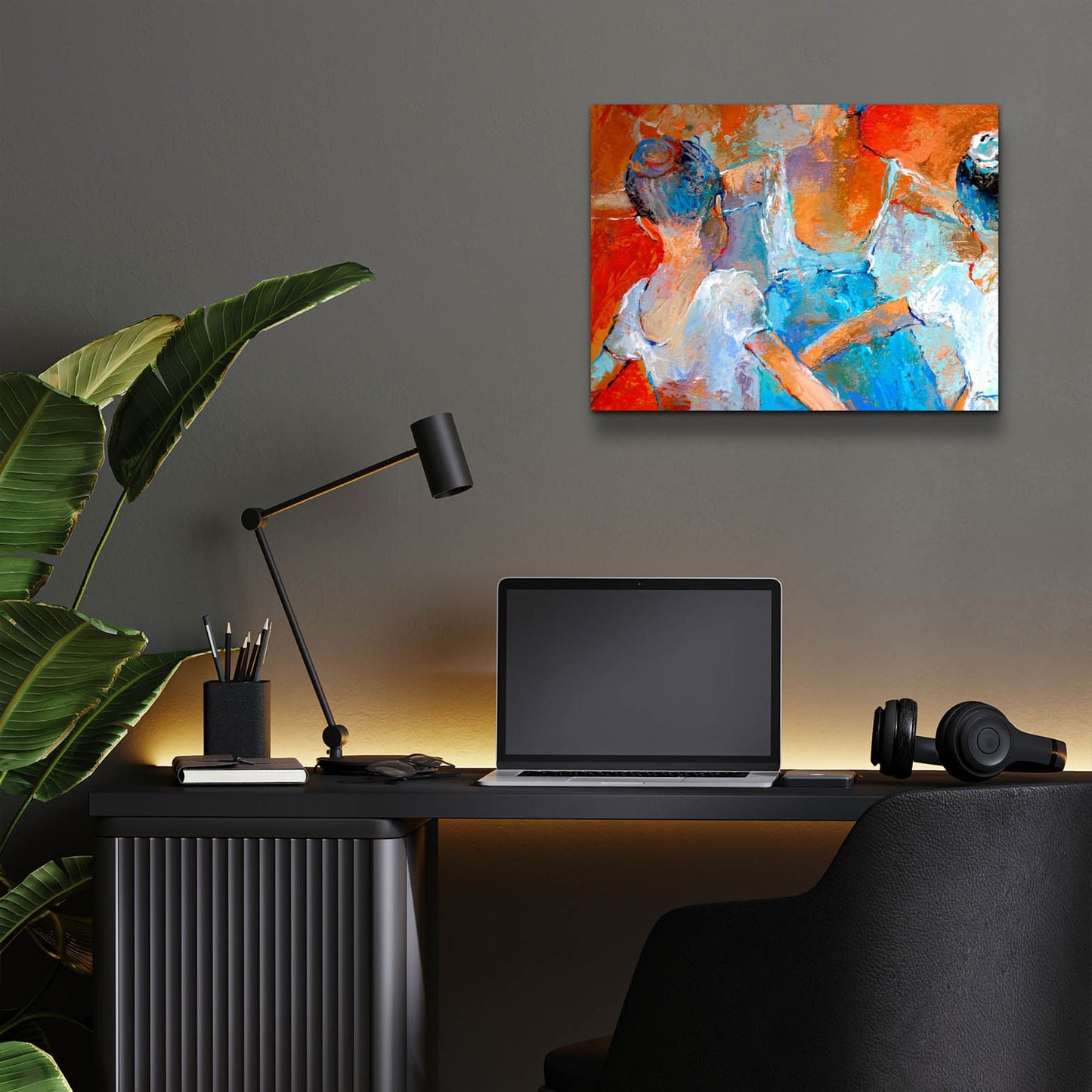Epic Art 'Ballet Class' by Richard Wallich, Acrylic Glass Wall Art,16x12