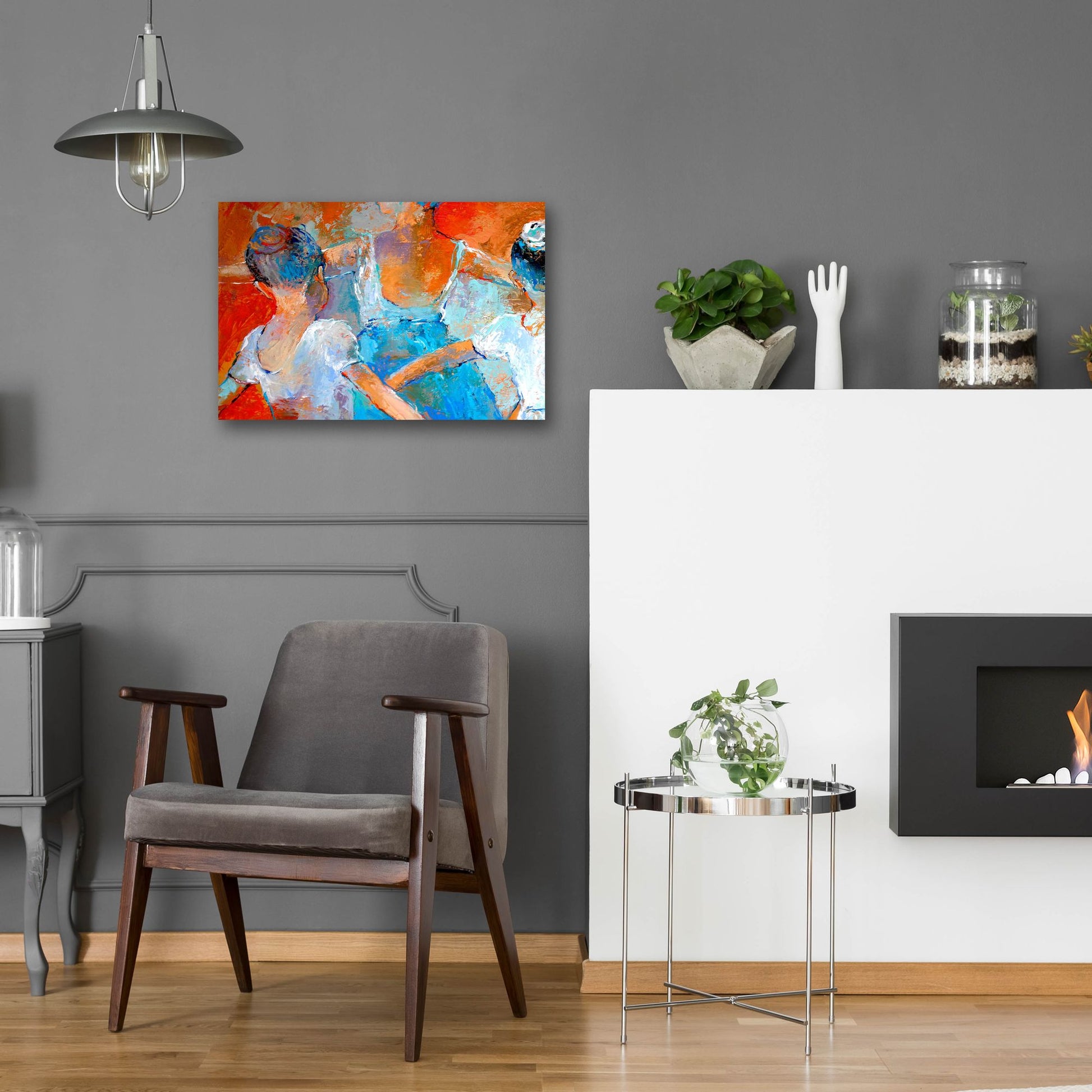 Epic Art 'Ballet Class' by Richard Wallich, Acrylic Glass Wall Art,24x16