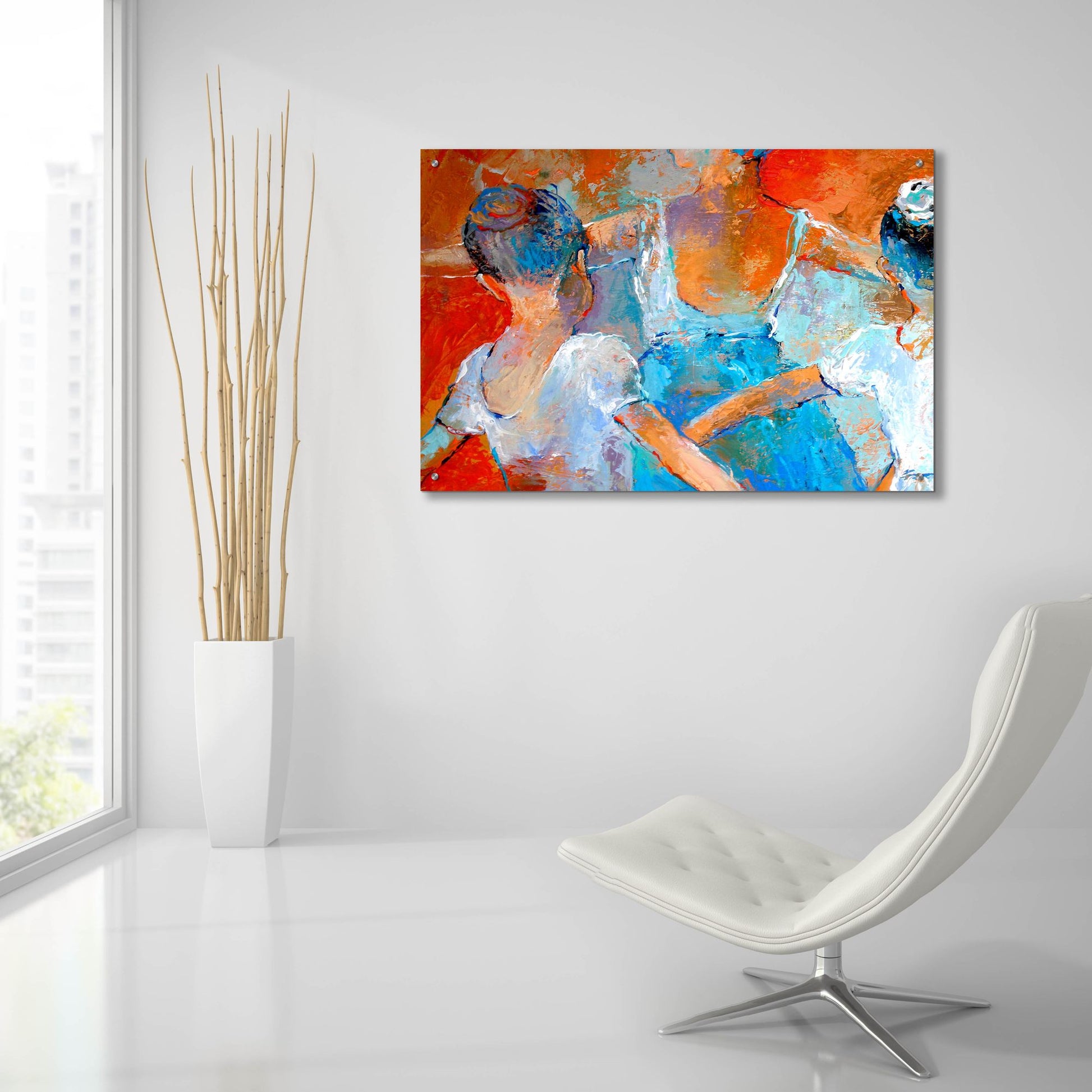 Epic Art 'Ballet Class' by Richard Wallich, Acrylic Glass Wall Art,36x24