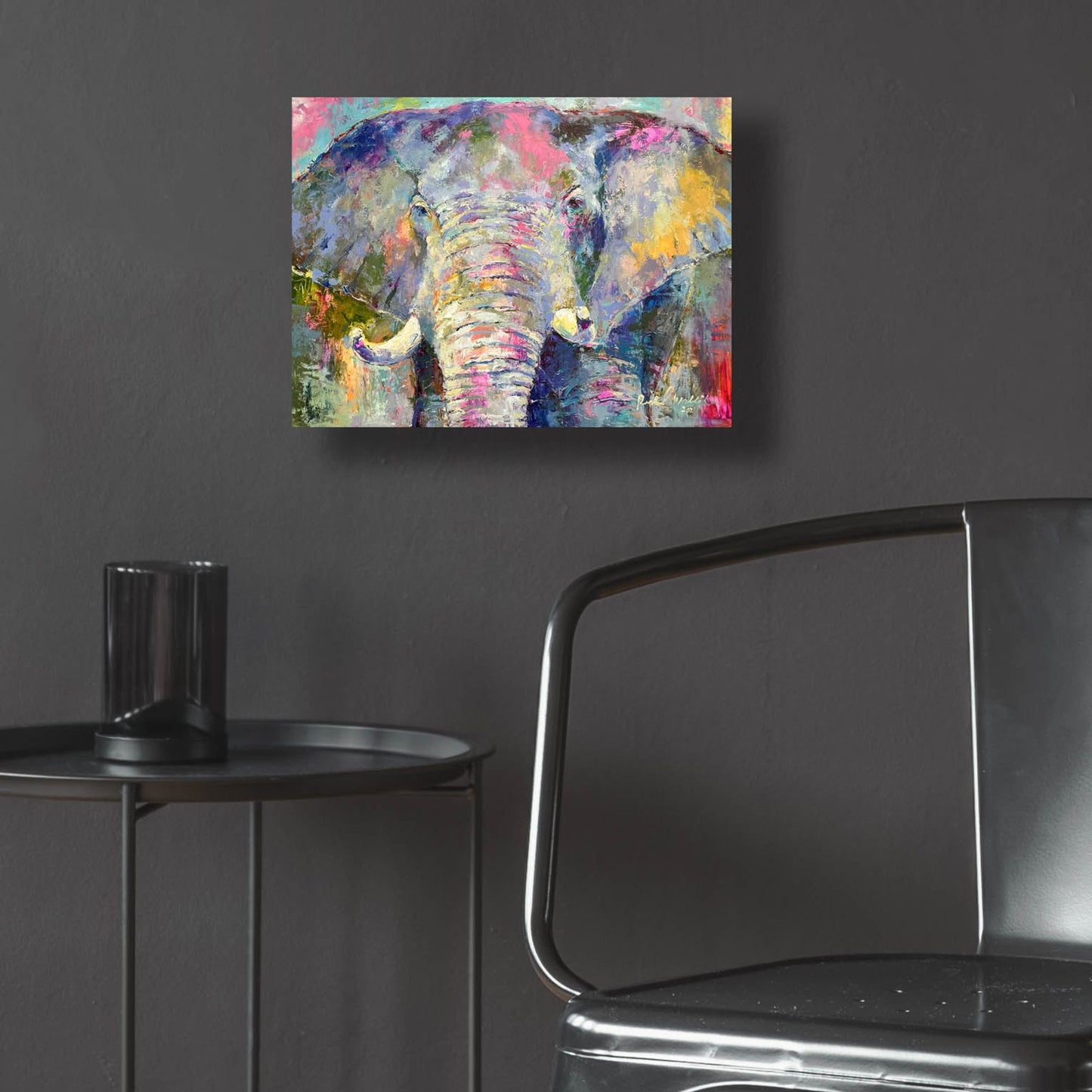 Epic Art 'Elephant 22' by Richard Wallich, Acrylic Glass Wall Art,16x12