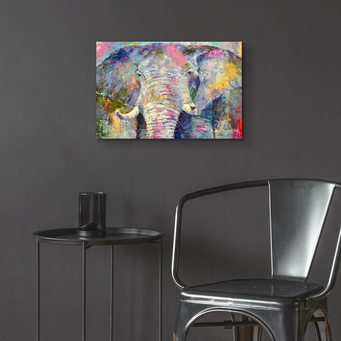 Epic Art 'Elephant 22' by Richard Wallich, Acrylic Glass Wall Art,24x16