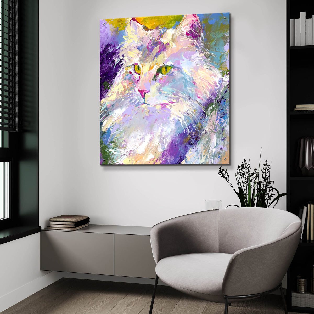 Epic Art 'Mr Puff' by Richard Wallich, Acrylic Glass Wall Art,36x36