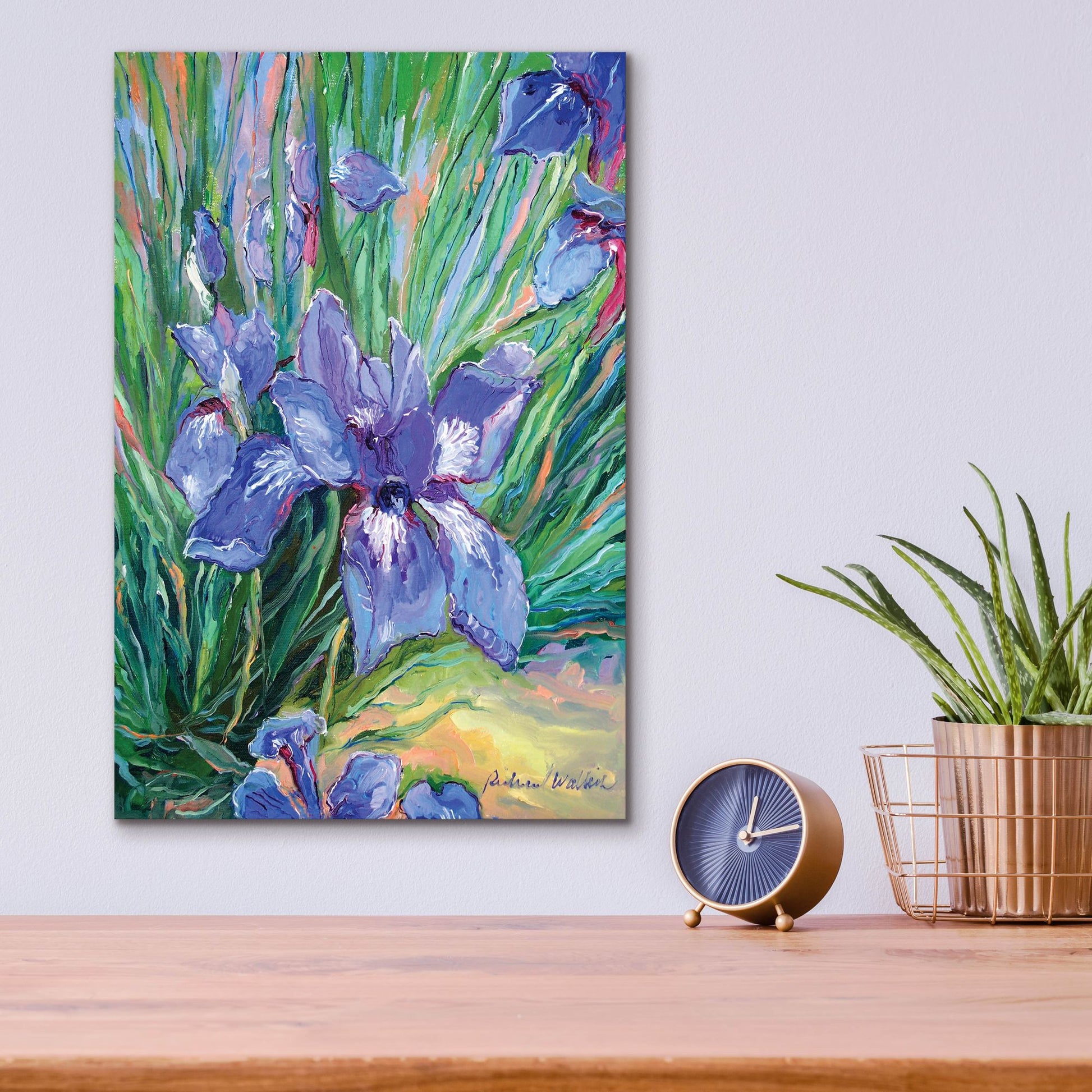 Epic Art 'Iris' by Richard Wallich, Acrylic Glass Wall Art,12x16