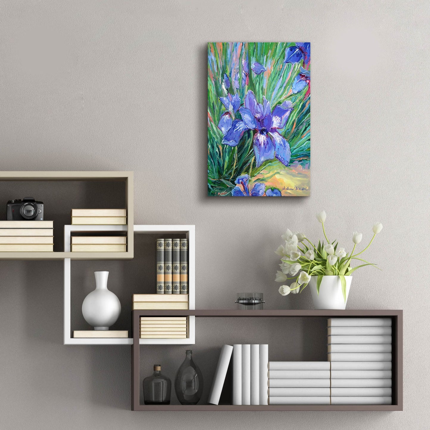 Epic Art 'Iris' by Richard Wallich, Acrylic Glass Wall Art,16x24