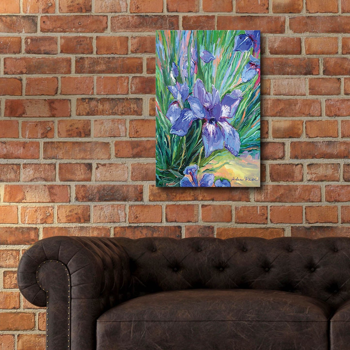 Epic Art 'Iris' by Richard Wallich, Acrylic Glass Wall Art,16x24