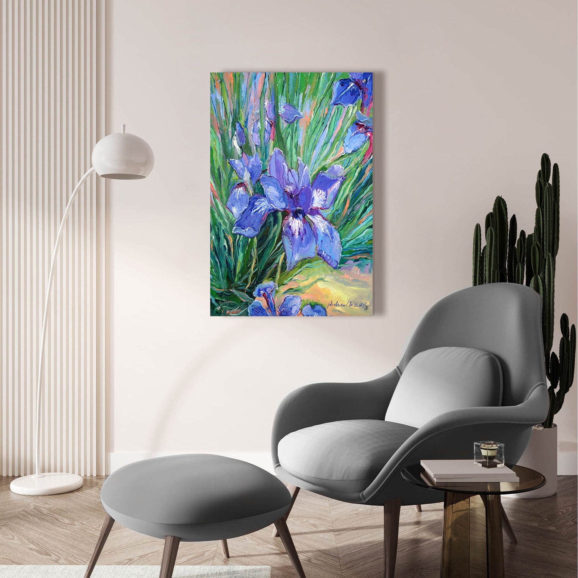 Epic Art 'Iris' by Richard Wallich, Acrylic Glass Wall Art,24x36