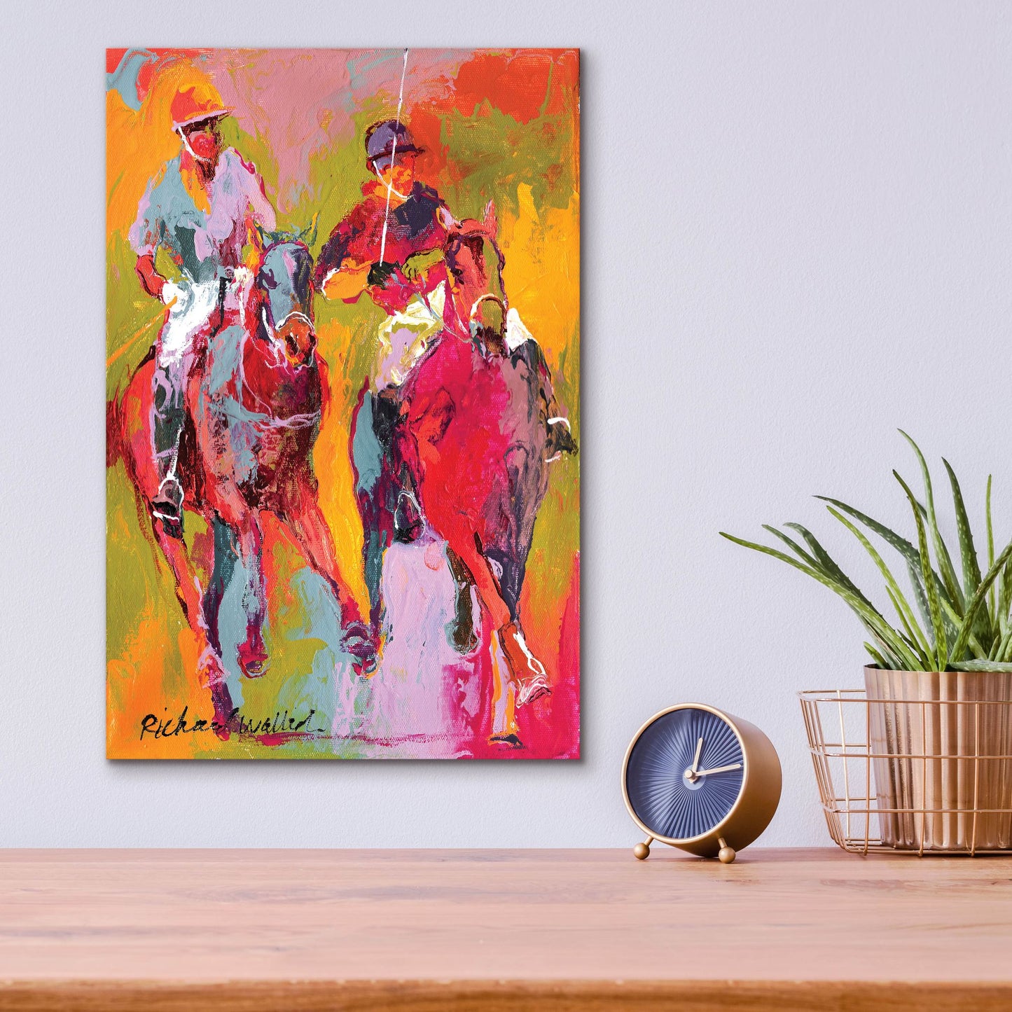 Epic Art 'Polo' by Richard Wallich, Acrylic Glass Wall Art,12x16