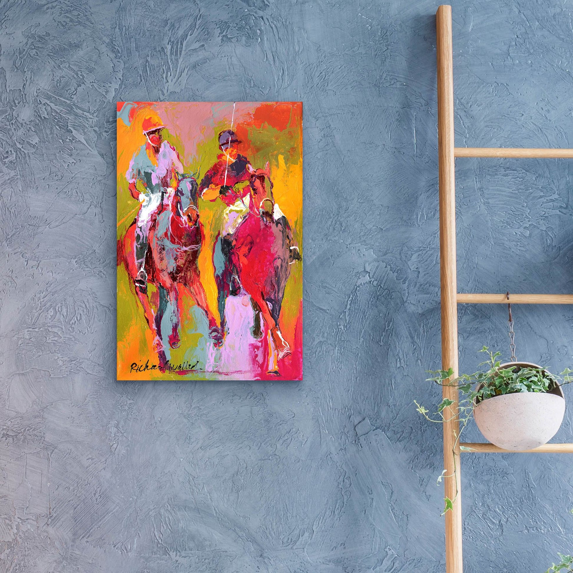 Epic Art 'Polo' by Richard Wallich, Acrylic Glass Wall Art,16x24