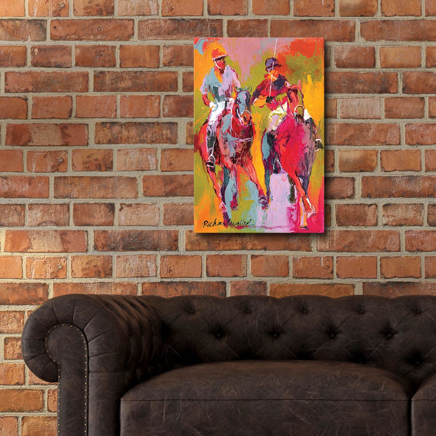 Epic Art 'Polo' by Richard Wallich, Acrylic Glass Wall Art,16x24