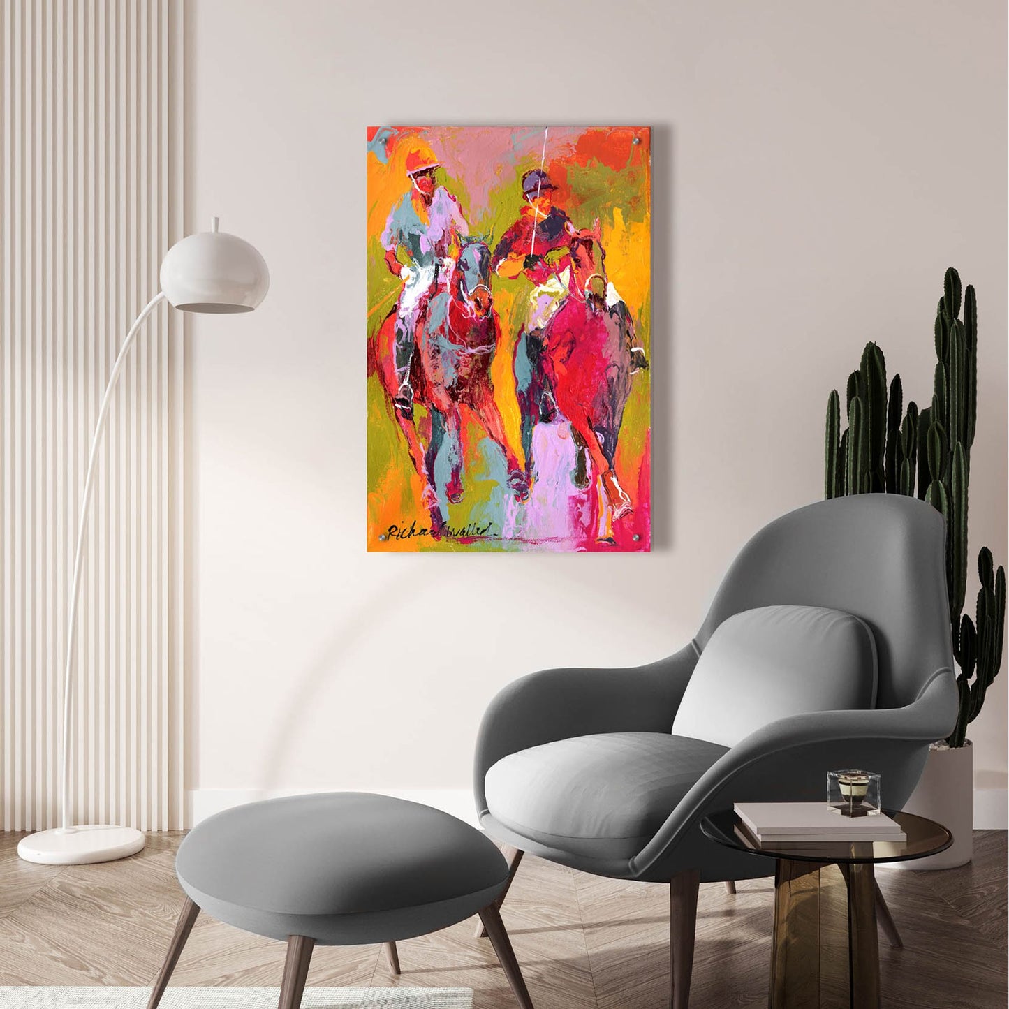 Epic Art 'Polo' by Richard Wallich, Acrylic Glass Wall Art,24x36