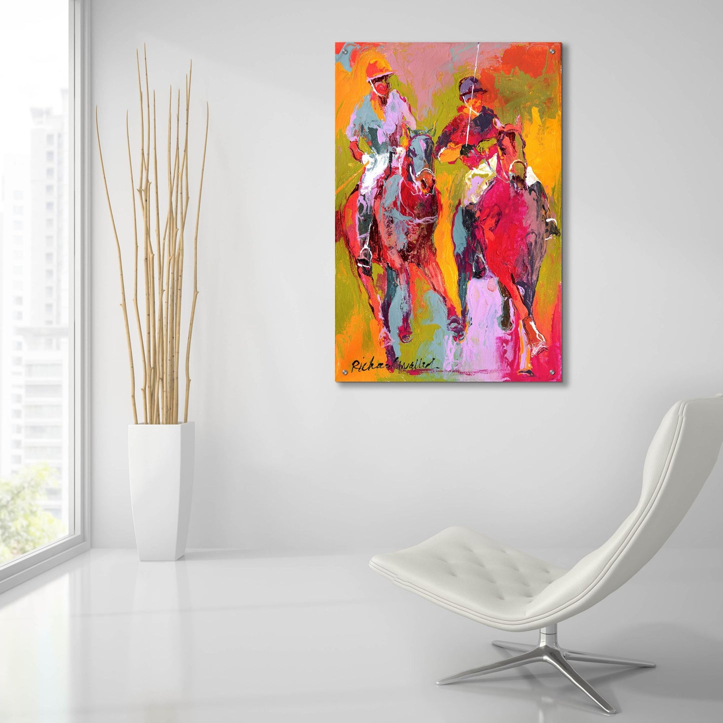 Epic Art 'Polo' by Richard Wallich, Acrylic Glass Wall Art,24x36