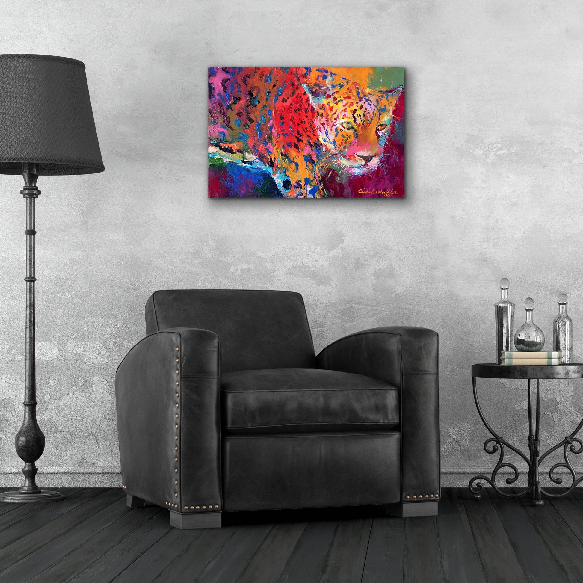 Epic Art 'Leopard 1' by Richard Wallich, Acrylic Glass Wall Art,24x16