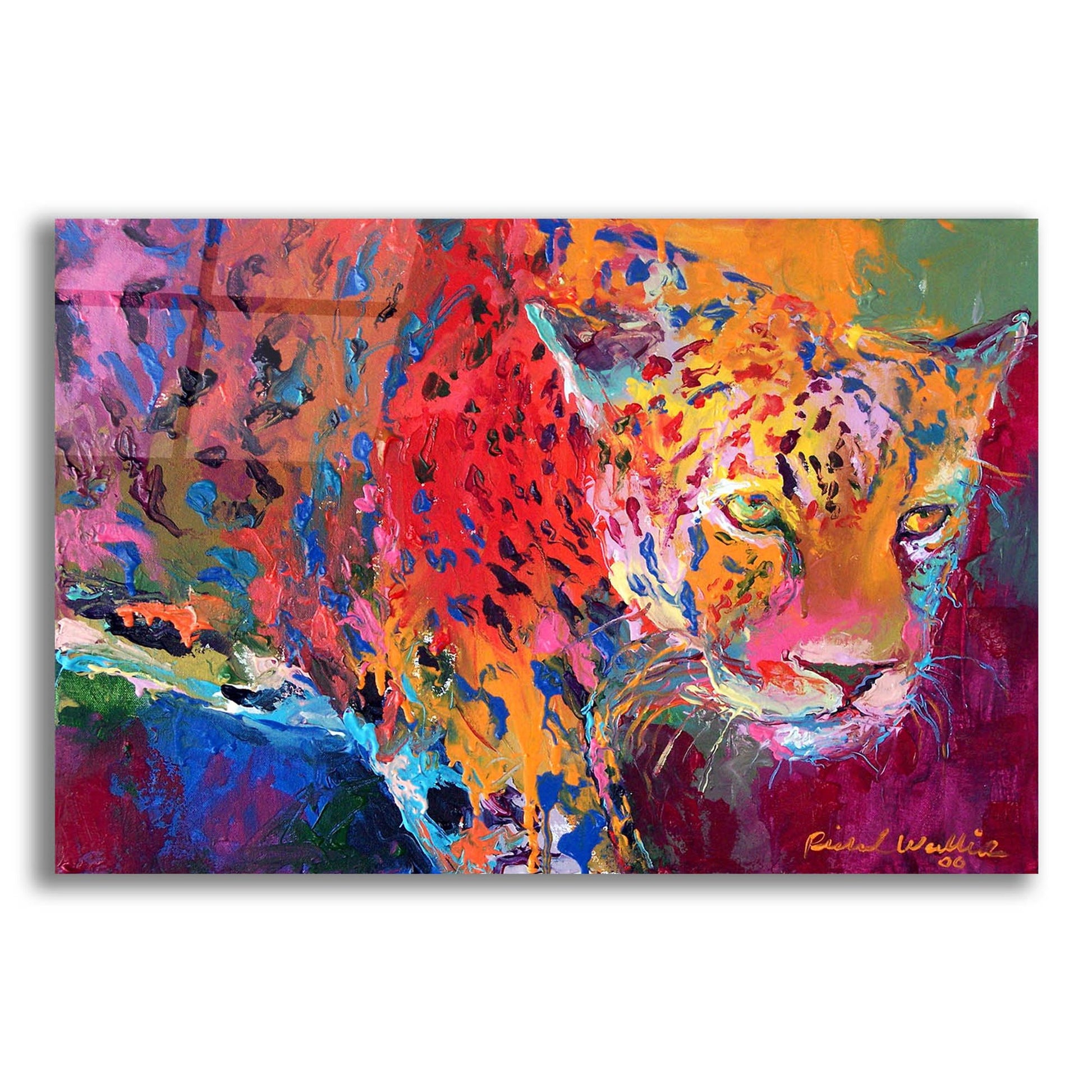 Epic Art 'Leopard 1' by Richard Wallich, Acrylic Glass Wall Art,24x16