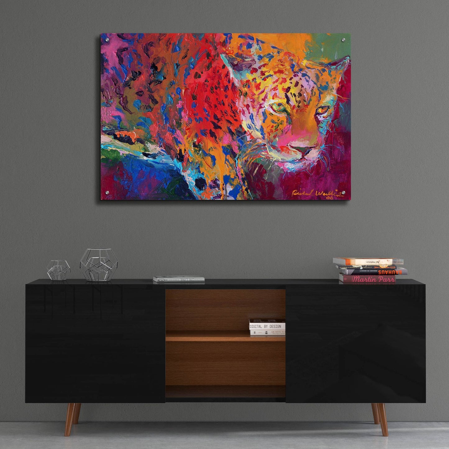 Epic Art 'Leopard 1' by Richard Wallich, Acrylic Glass Wall Art,36x24