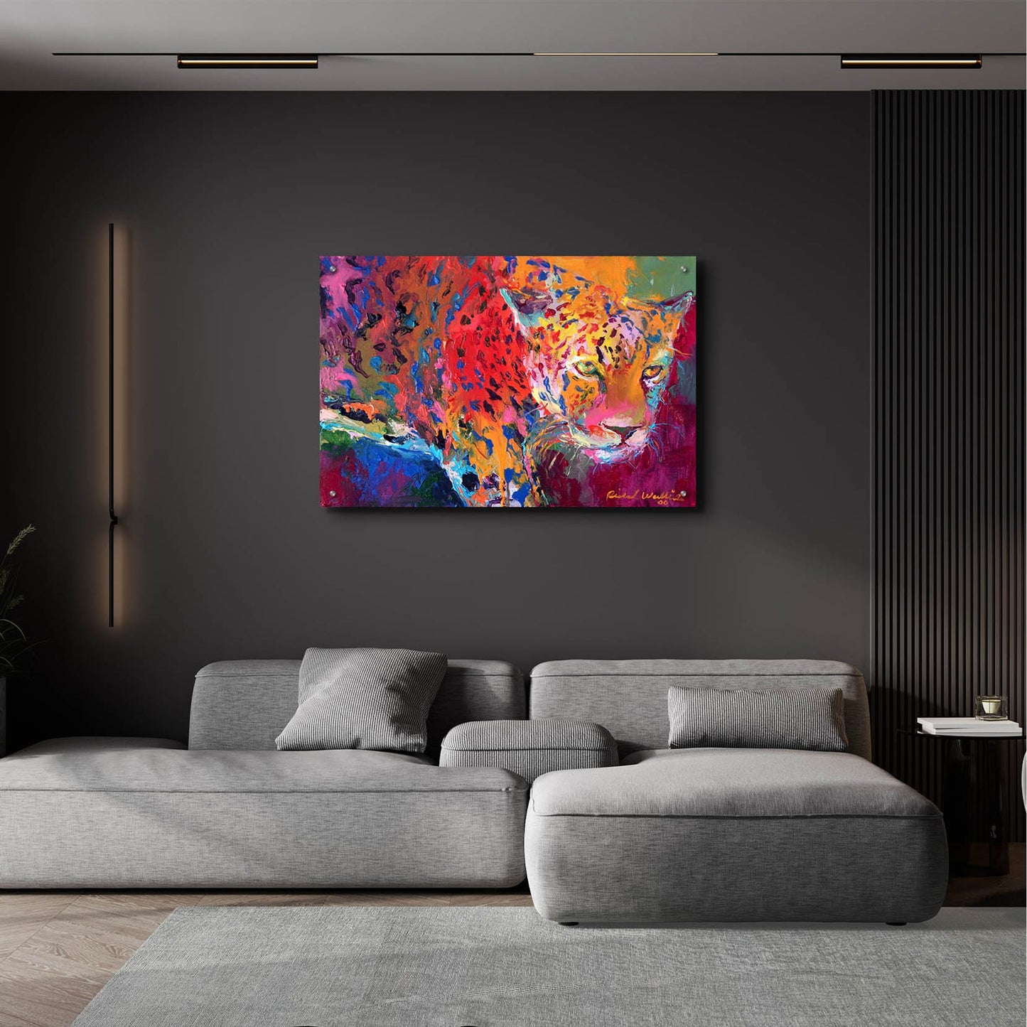 Epic Art 'Leopard 1' by Richard Wallich, Acrylic Glass Wall Art,36x24