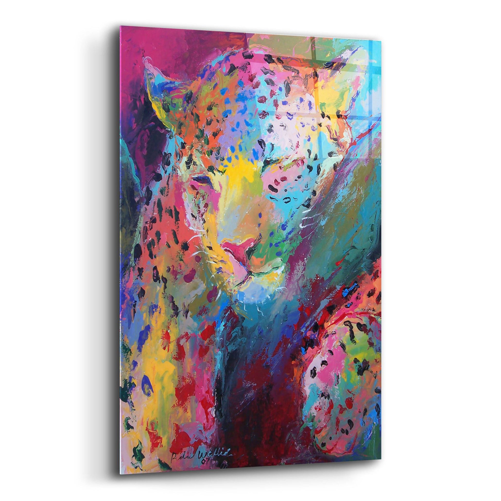 Epic Art 'Leopard 3' by Richard Wallich, Acrylic Glass Wall Art,12x16