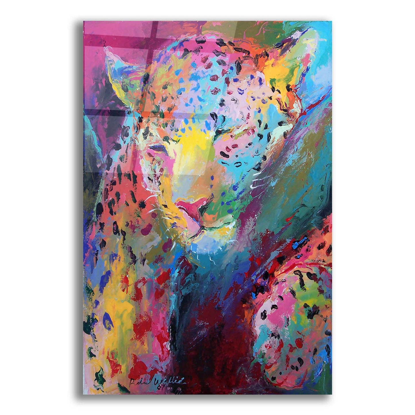 Epic Art 'Leopard 3' by Richard Wallich, Acrylic Glass Wall Art