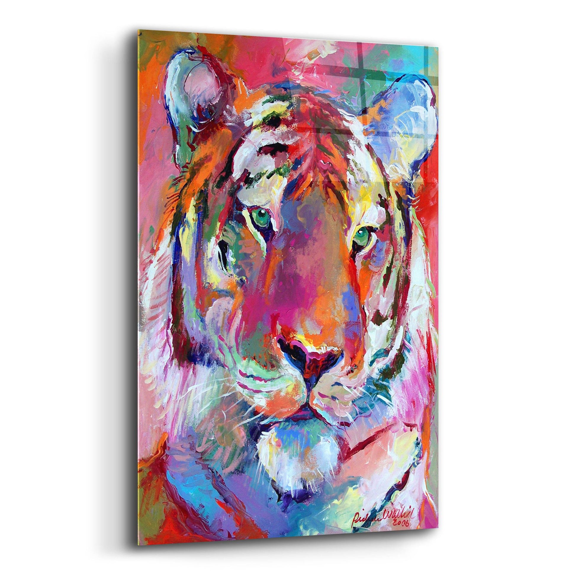 Epic Art 'Tiger 4' by Richard Wallich, Acrylic Glass Wall Art,12x16