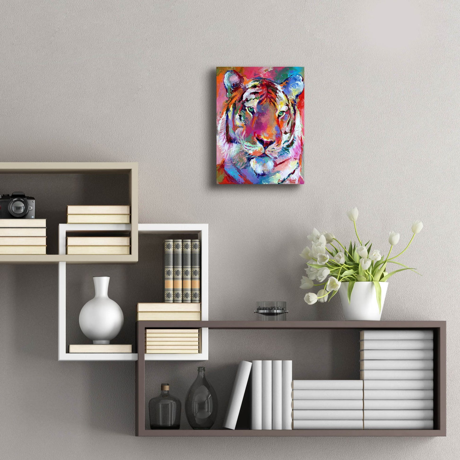 Epic Art 'Tiger 4' by Richard Wallich, Acrylic Glass Wall Art,12x16