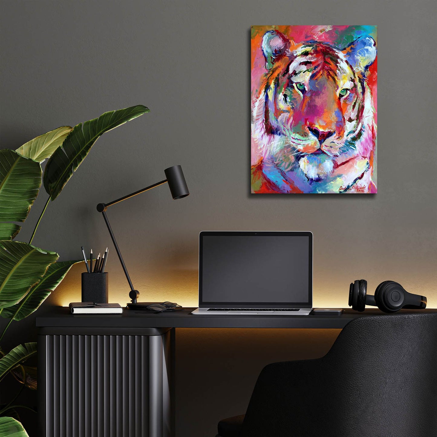 Epic Art 'Tiger 4' by Richard Wallich, Acrylic Glass Wall Art,12x16