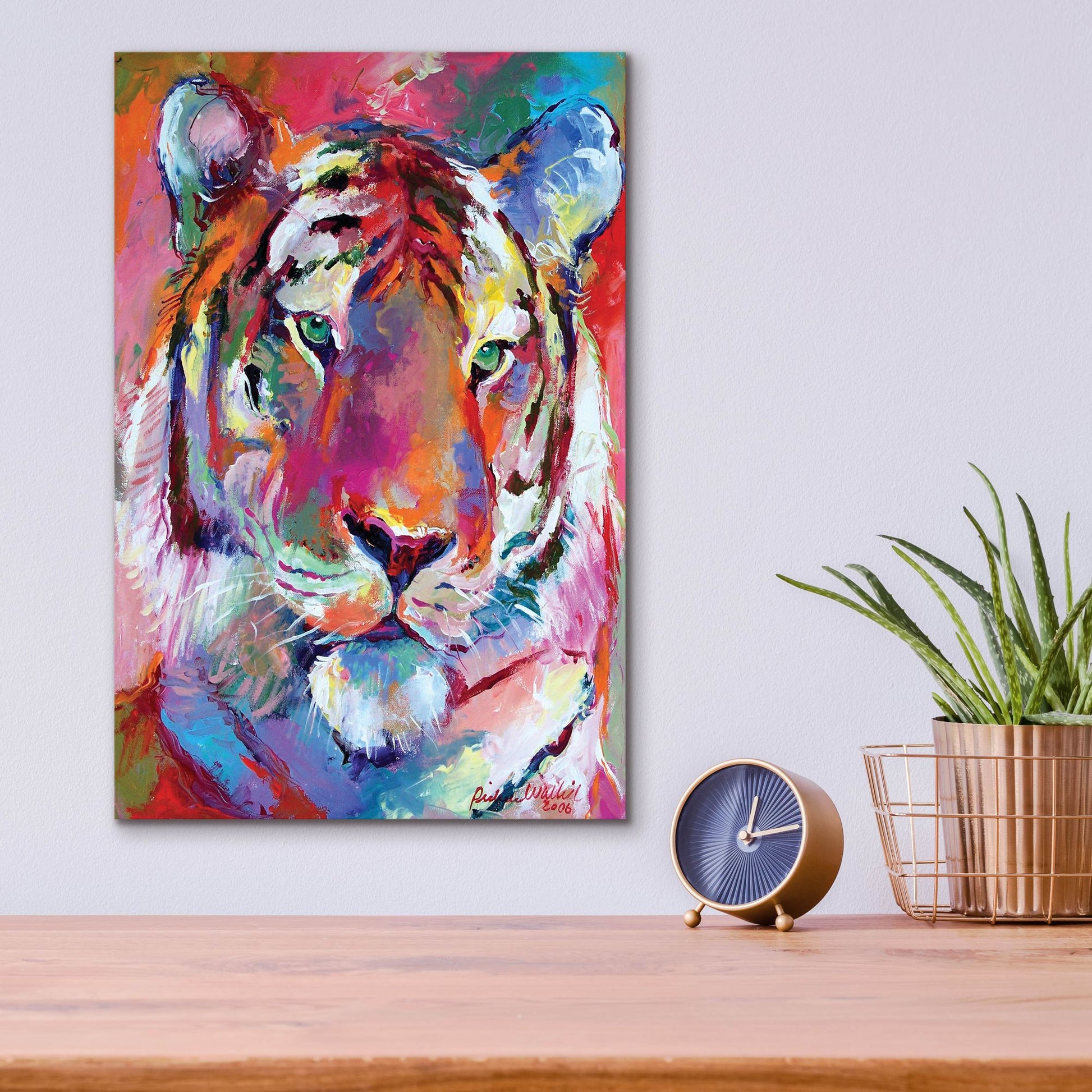 Epic Art 'Tiger 4' by Richard Wallich, Acrylic Glass Wall Art,12x16