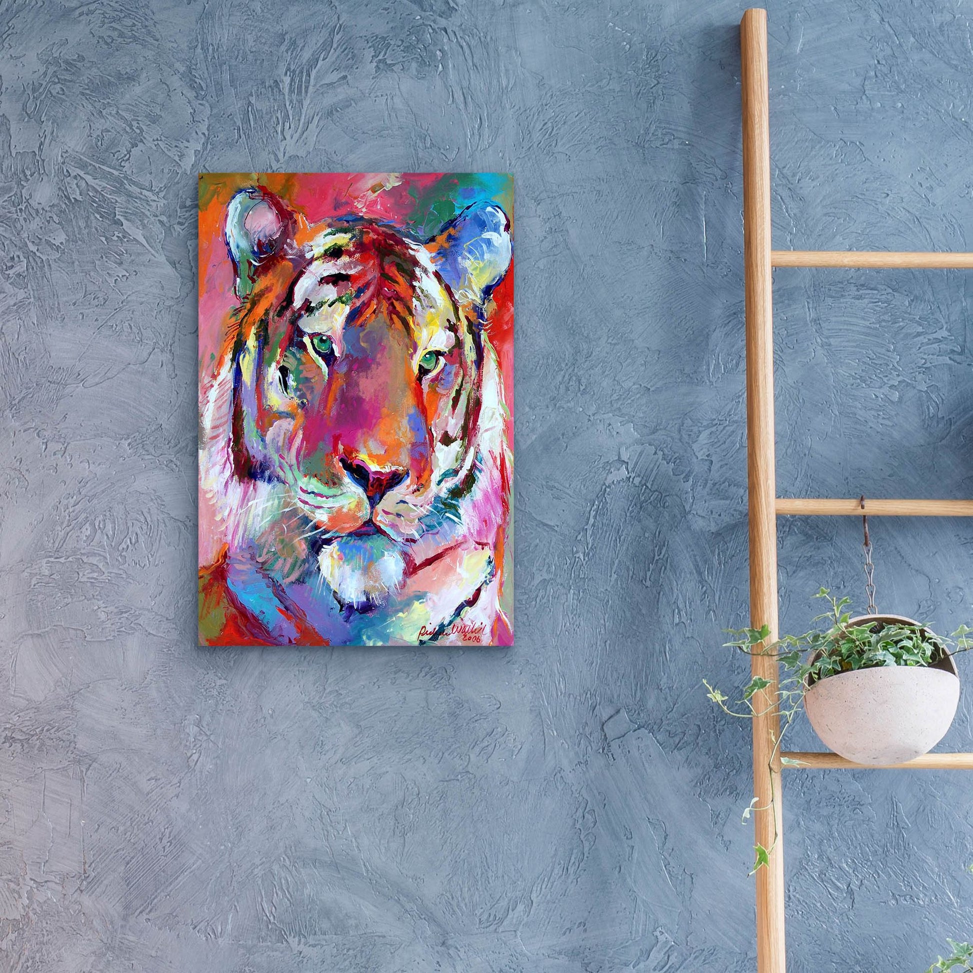 Epic Art 'Tiger 4' by Richard Wallich, Acrylic Glass Wall Art,16x24