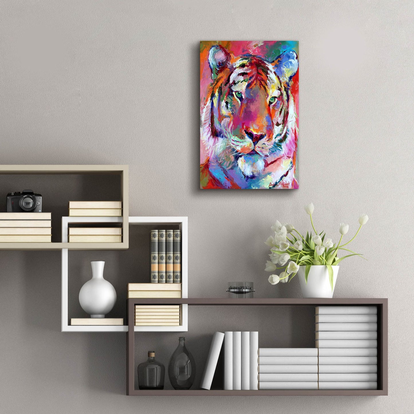 Epic Art 'Tiger 4' by Richard Wallich, Acrylic Glass Wall Art,16x24