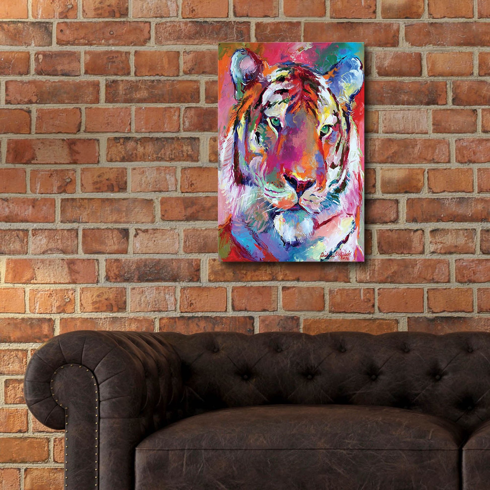 Epic Art 'Tiger 4' by Richard Wallich, Acrylic Glass Wall Art,16x24