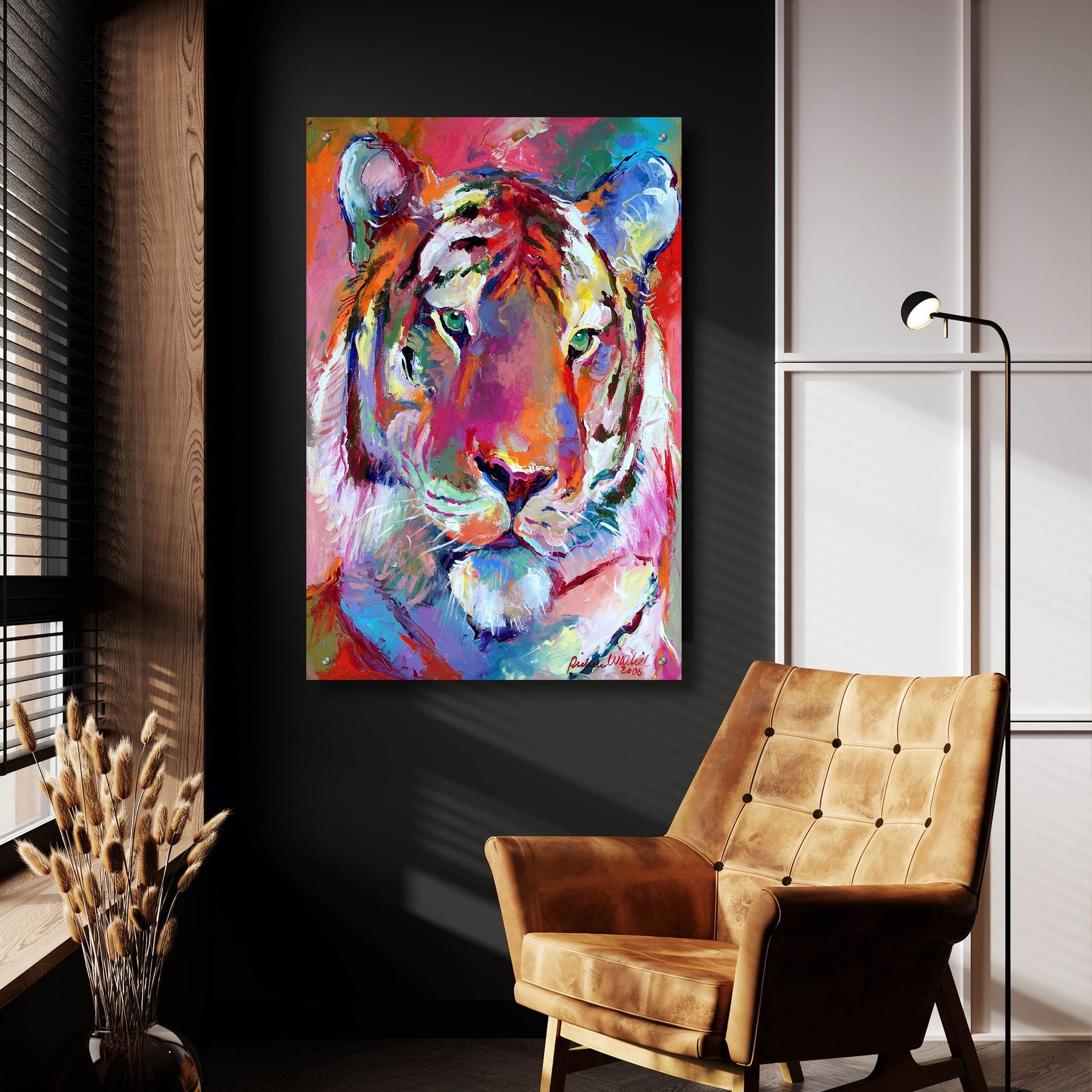 Epic Art 'Tiger 4' by Richard Wallich, Acrylic Glass Wall Art,24x36