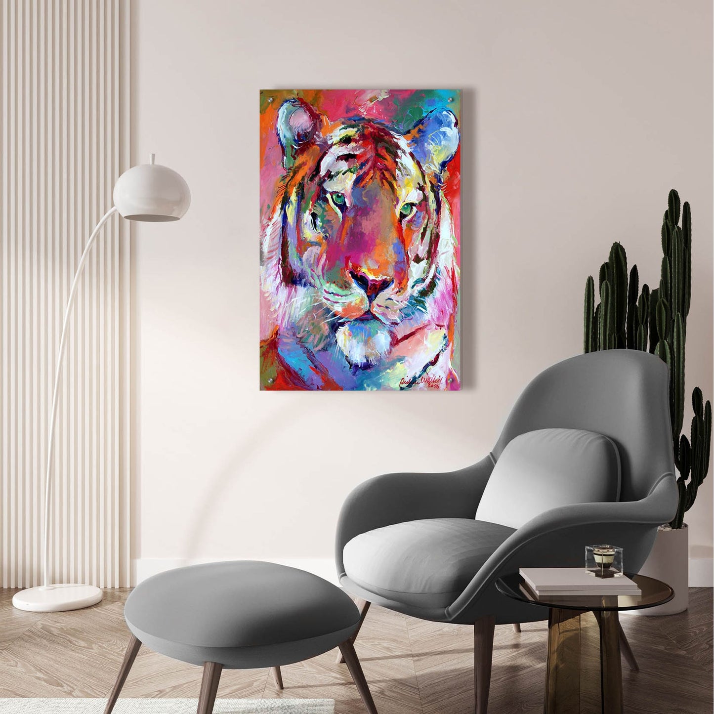 Epic Art 'Tiger 4' by Richard Wallich, Acrylic Glass Wall Art,24x36