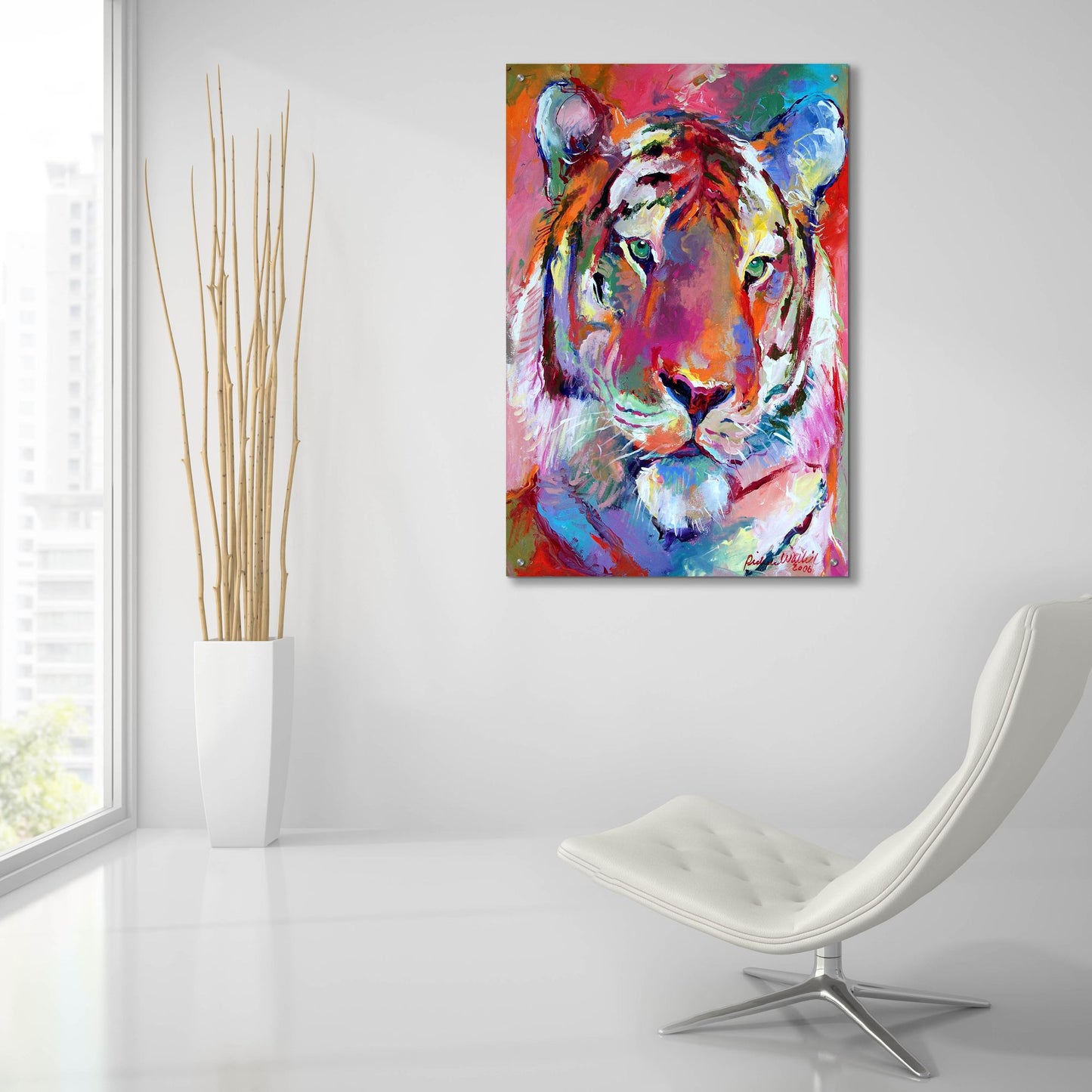 Epic Art 'Tiger 4' by Richard Wallich, Acrylic Glass Wall Art,24x36